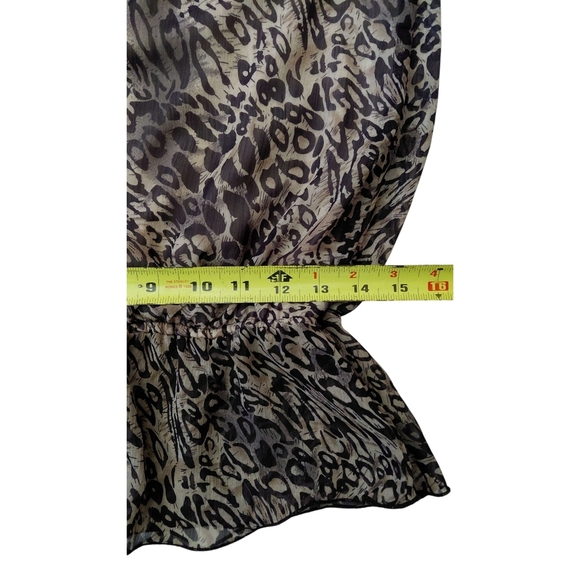 Zoe + Skye Animal Print Halter Top - Picture 4 of 8